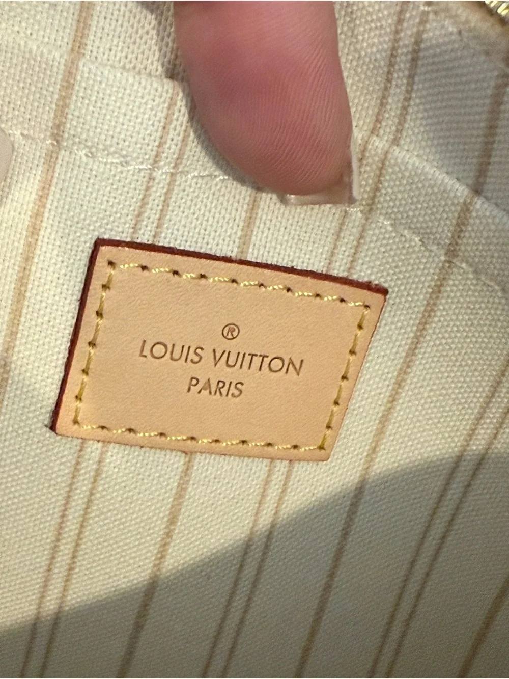 Louis Vuitton Damier Azur Neverfull Pouch